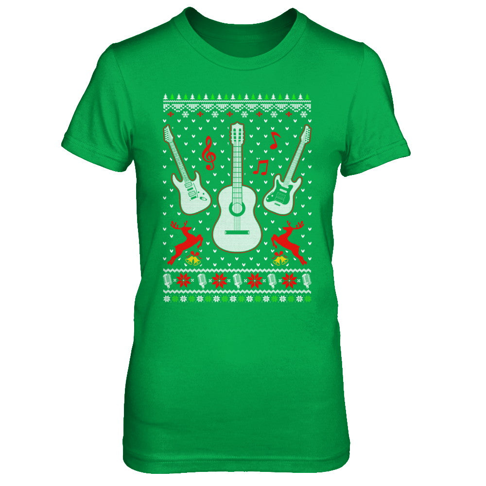 Singer Song Guitar Ugly Christmas Sweater T-Shirt & Sweatshirt | Teecentury.com