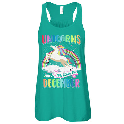 Unicorns Are Born In December Colorful Fun Birthday T-Shirt & Tank Top | Teecentury.com