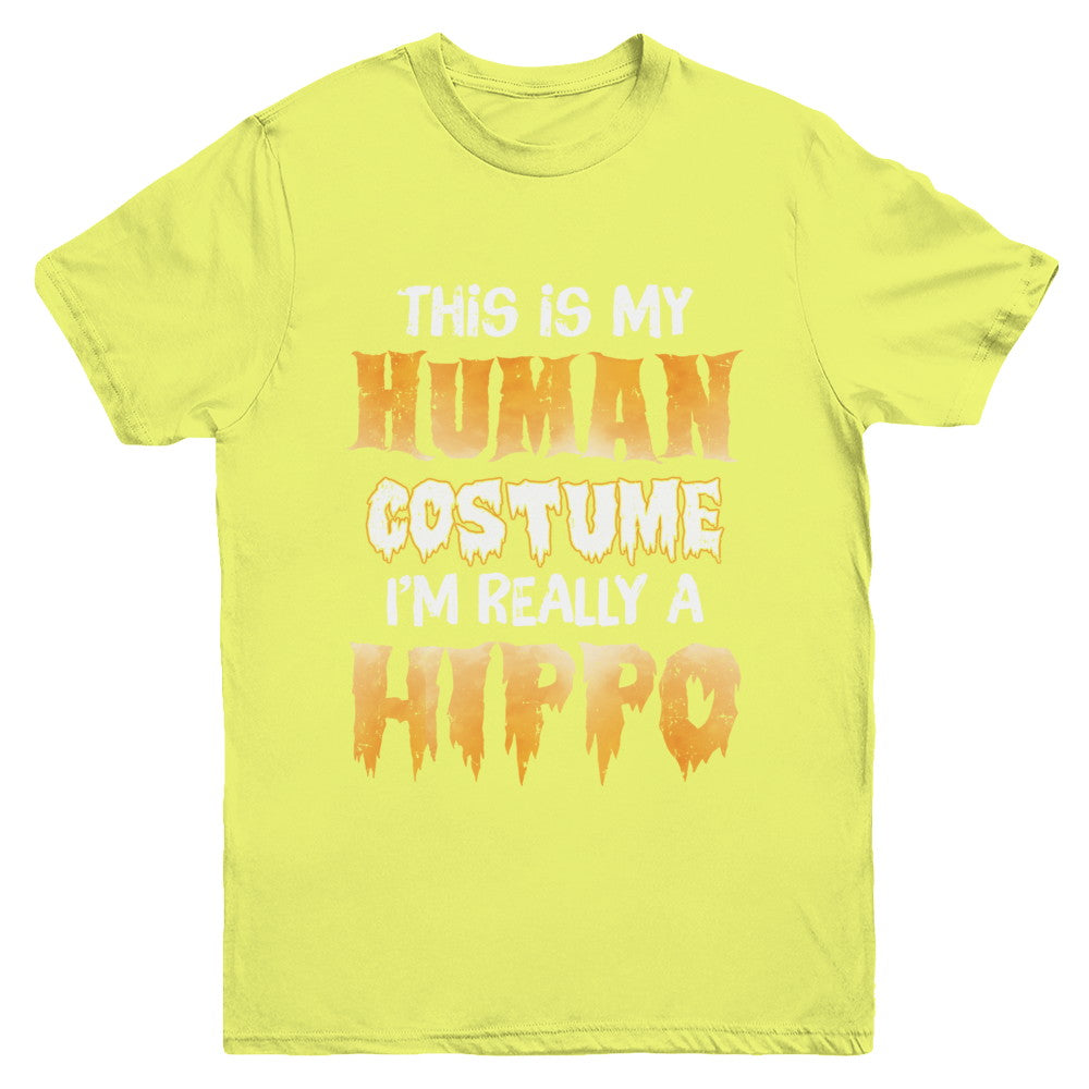 This Is My Human Costume Hippo Halloween Youth Youth Shirt | Teecentury.com