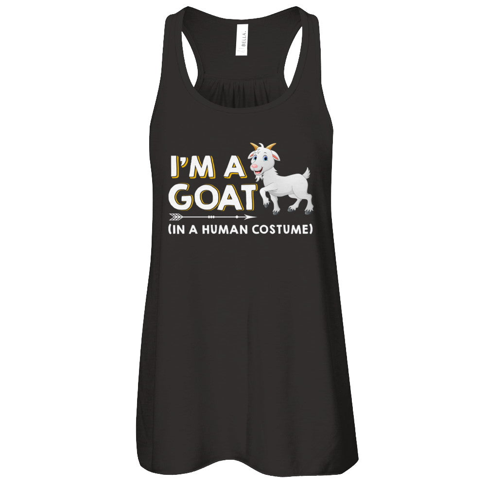 Halloween I'm A Goat In A Human Costume Funny Goat T-Shirt & Tank Top | Teecentury.com