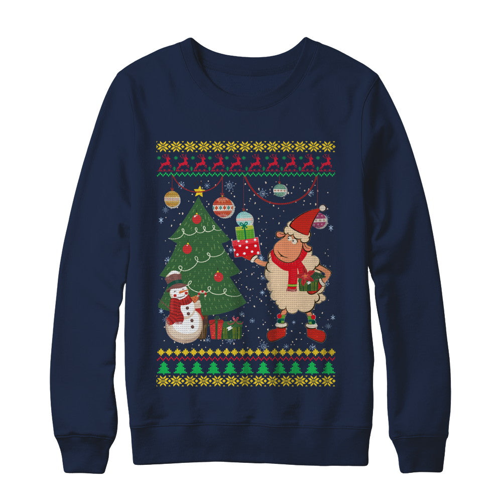 Funny Sheep Lamb Christmas Cute Family Ugly Sweater T-Shirt & Sweatshirt | Teecentury.com