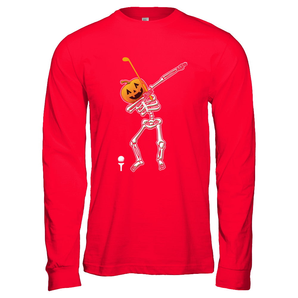 Halloween Dabbing Skeleton Golf T-Shirt & Hoodie | Teecentury.com