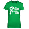 His Fight Is My Fight Lung Cancer Clear Awareness T-Shirt & Hoodie | Teecentury.com