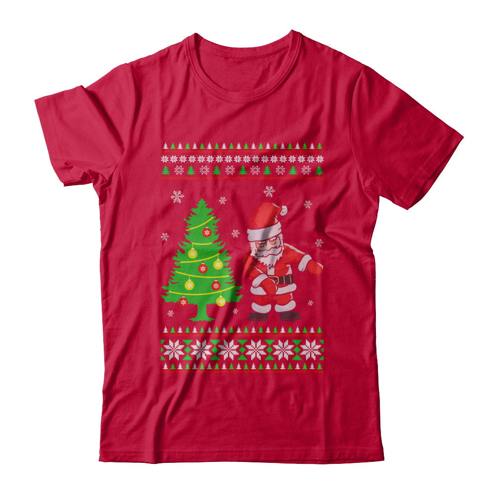 Floss Dance Flossing Santa Christmas Ugly Sweater T-Shirt & Sweatshirt | Teecentury.com