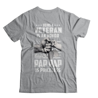 Being A Veteran Is An Honor Being A Pap Pap Is Priceless T-Shirt & Hoodie | Teecentury.com