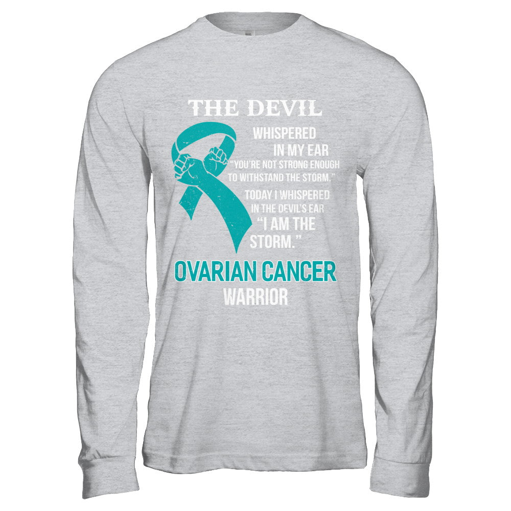 I Am The Storm Support Ovarian Cancer Warrior Gift T-Shirt & Hoodie | Teecentury.com