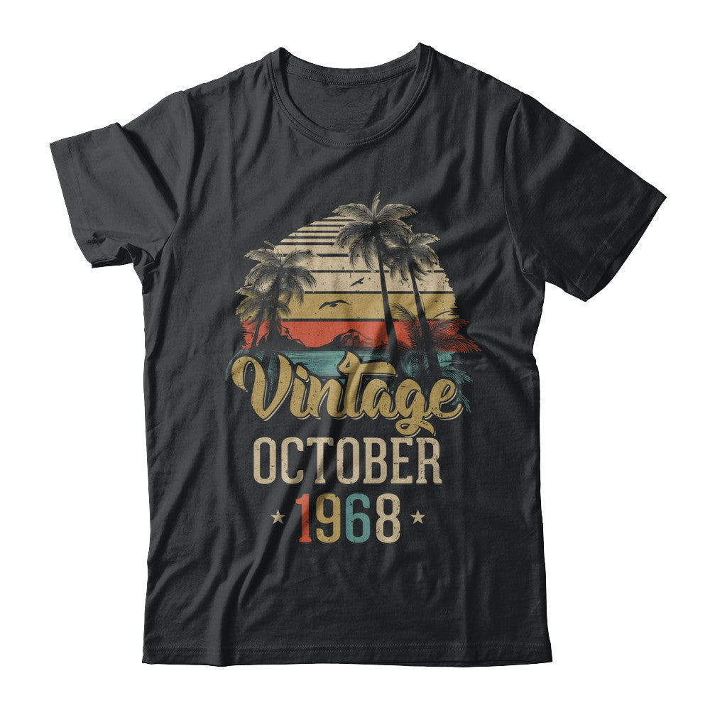 Retro Classic Vintage October 1968 54th Birthday Gift T-Shirt & Hoodie | Teecentury.com