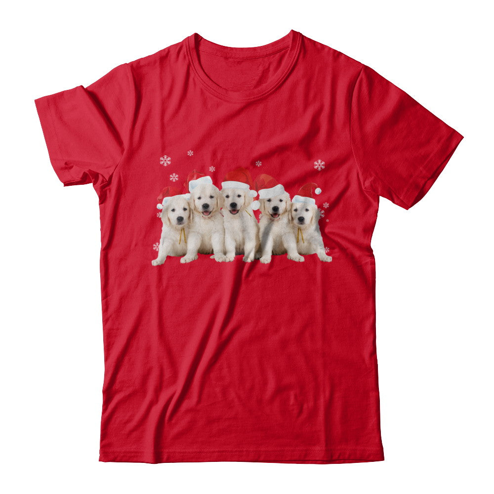 Funny Golden Retriever Puppies Christmas Dog Gift T-Shirt & Hoodie | Teecentury.com