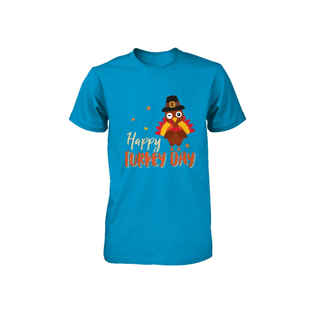 Happy Turkey Day Funny Thanksgiving Gift Youth Youth Shirt | Teecentury.com