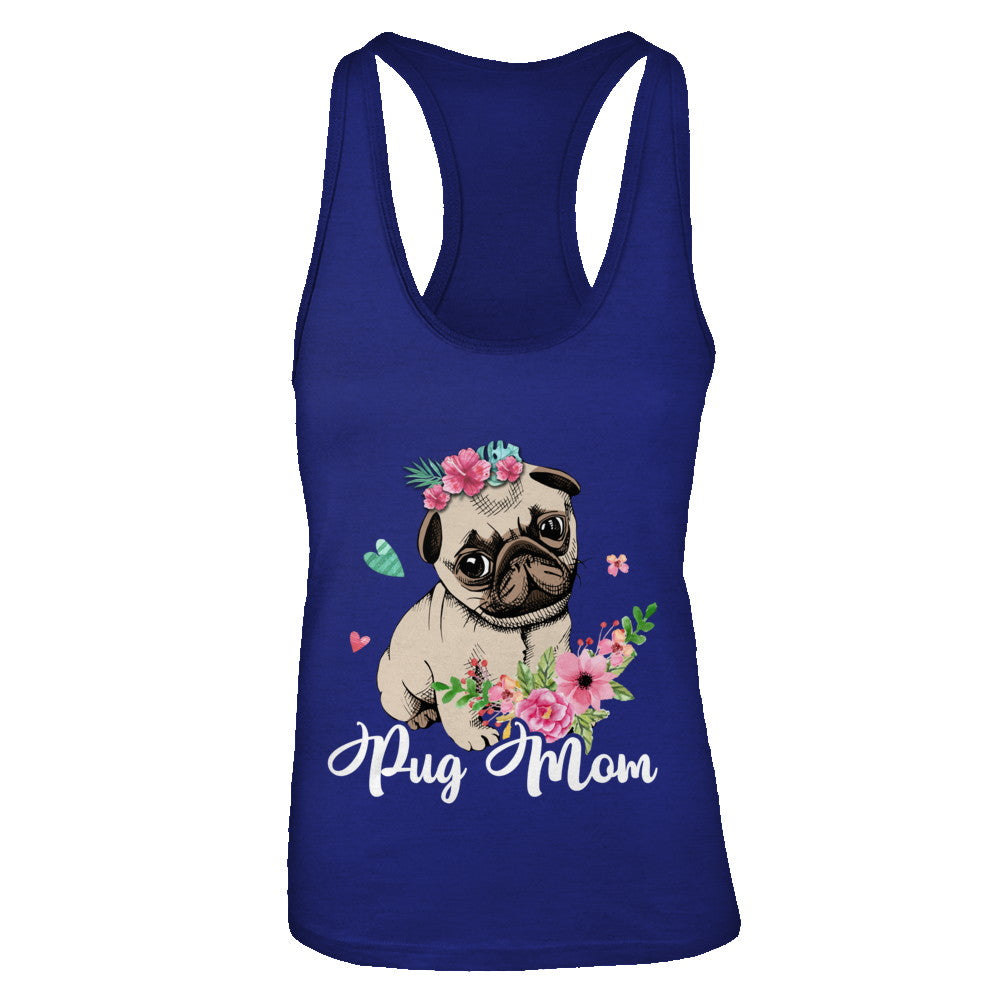 Pug Mom Funny Dog Mom Gift Idea T-Shirt & Tank Top | Teecentury.com
