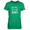 My Heart Belongs To A Sailor Wife Gift T-Shirt & Tank Top | Teecentury.com
