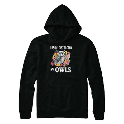 Easily Distracted By Owls T-Shirt & Tank Top | Teecentury.com