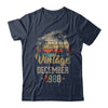 Retro Classic Vintage December 1988 34th Birthday Gift T-Shirt & Hoodie | Teecentury.com