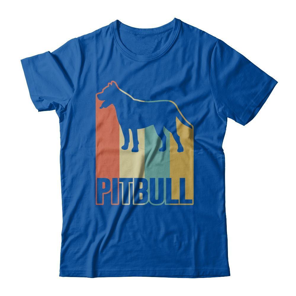 Classic Vintage Retro Style Pitbull Dog T-Shirt & Hoodie | Teecentury.com