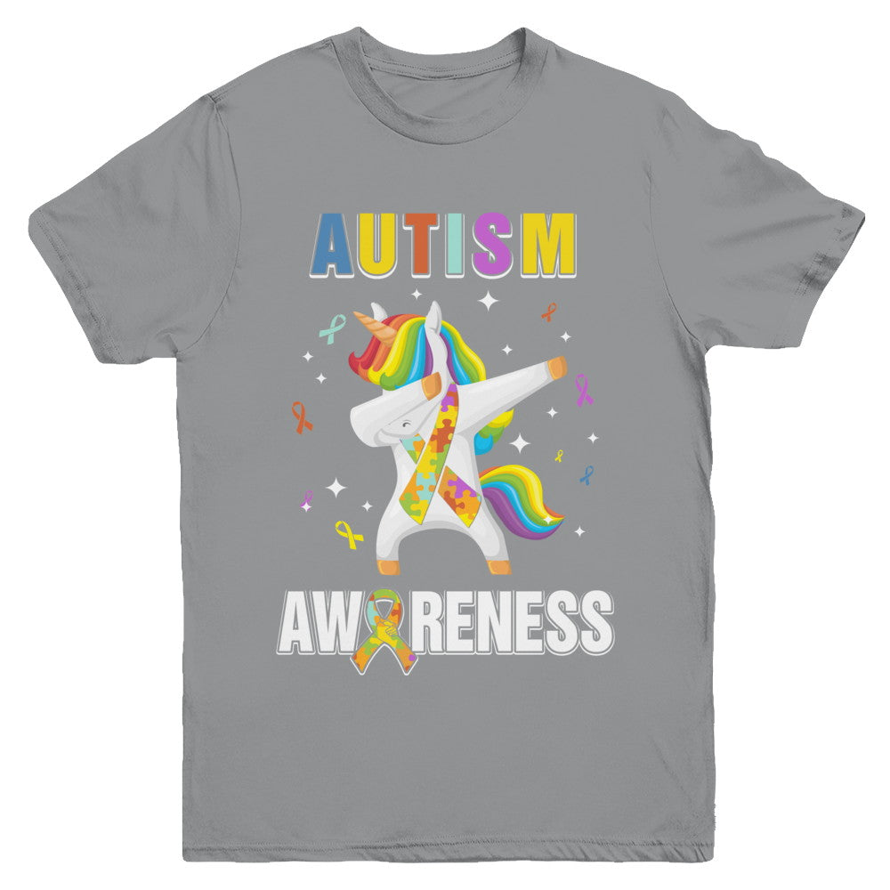 Inspirational Autism Awareness Unicorn Support Youth Youth Shirt | Teecentury.com