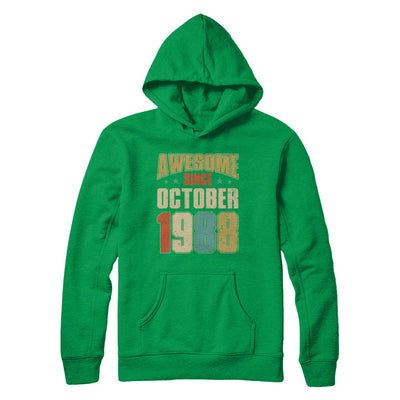 Vintage Retro Awesome Since October 1988 34th Birthday T-Shirt & Hoodie | Teecentury.com