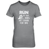 Run Like Your Kids Are Looking For You Funny Mom Mommy T-Shirt & Tank Top | Teecentury.com