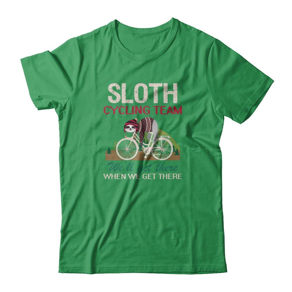 Sloth Cycling Team Lazy Sloth Sleeping On Bicycle T-Shirt & Tank Top | Teecentury.com