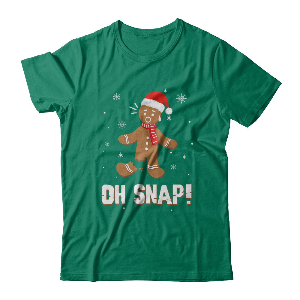 Oh Snap Funny Gingerbread Man Cute Christmas T-Shirt & Sweatshirt | Teecentury.com