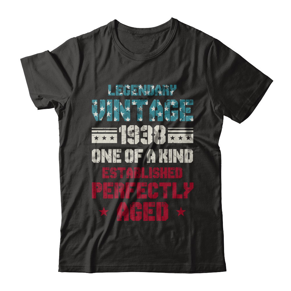Legendary Vintage 1938 84th Years Old Birthday Gift T-Shirt & Hoodie | Teecentury.com
