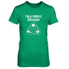I'm A Simple Woman Coffee Pizza Soccer T-Shirt & Tank Top | Teecentury.com