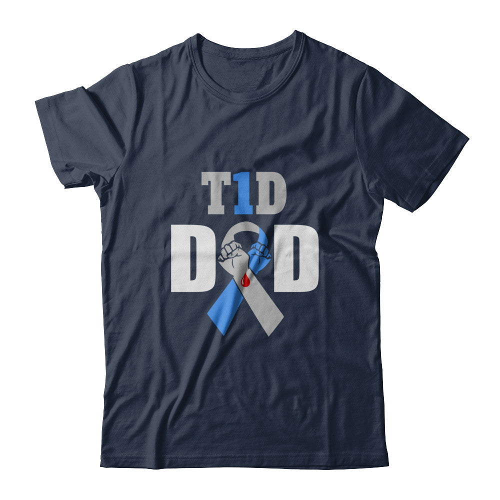 Diabetes awareness T1D Proud Type 1 Diabetes Dad T-Shirt & Hoodie | Teecentury.com