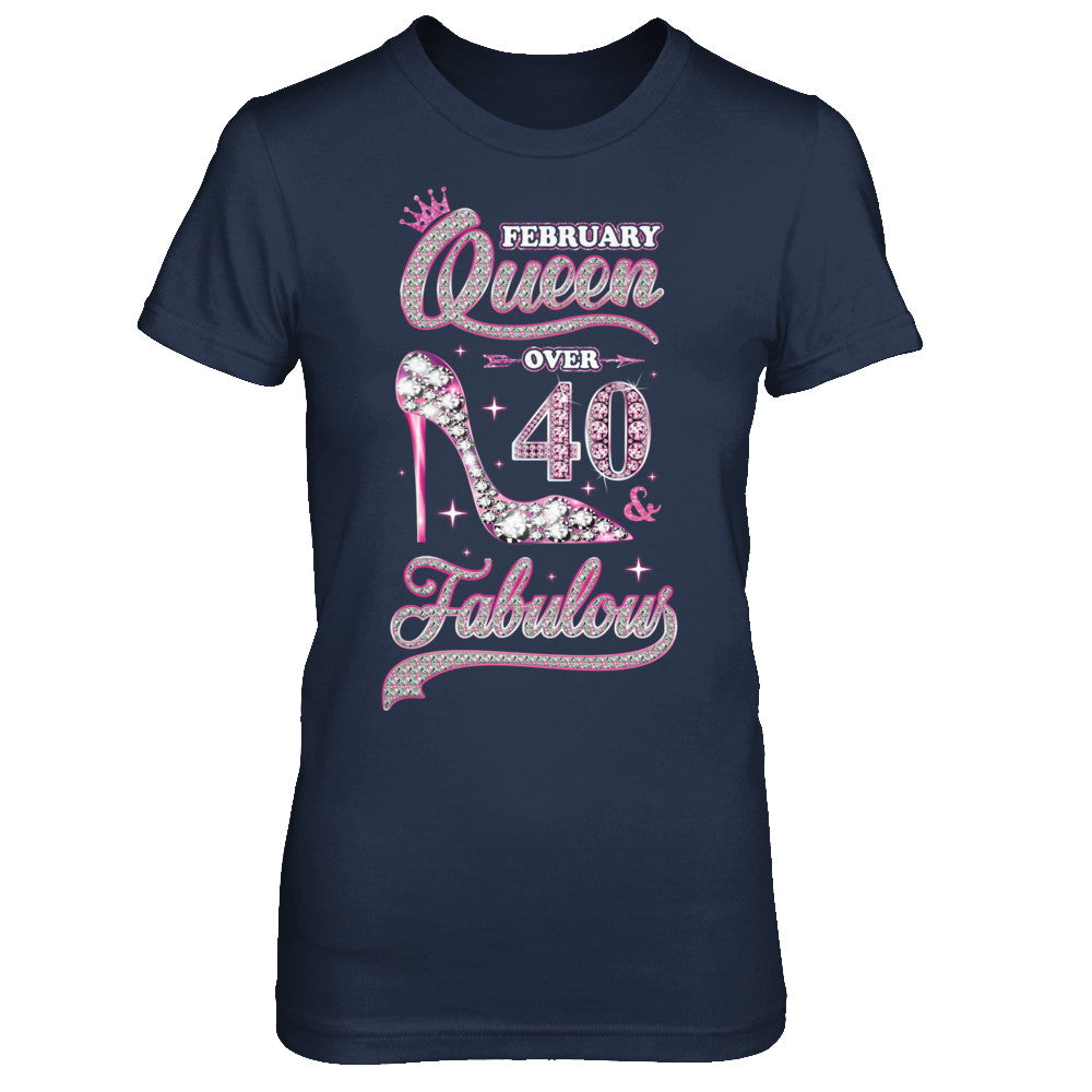 February Queen 40 And Fabulous 1982 40th Years Old Birthday T-Shirt & Hoodie | Teecentury.com
