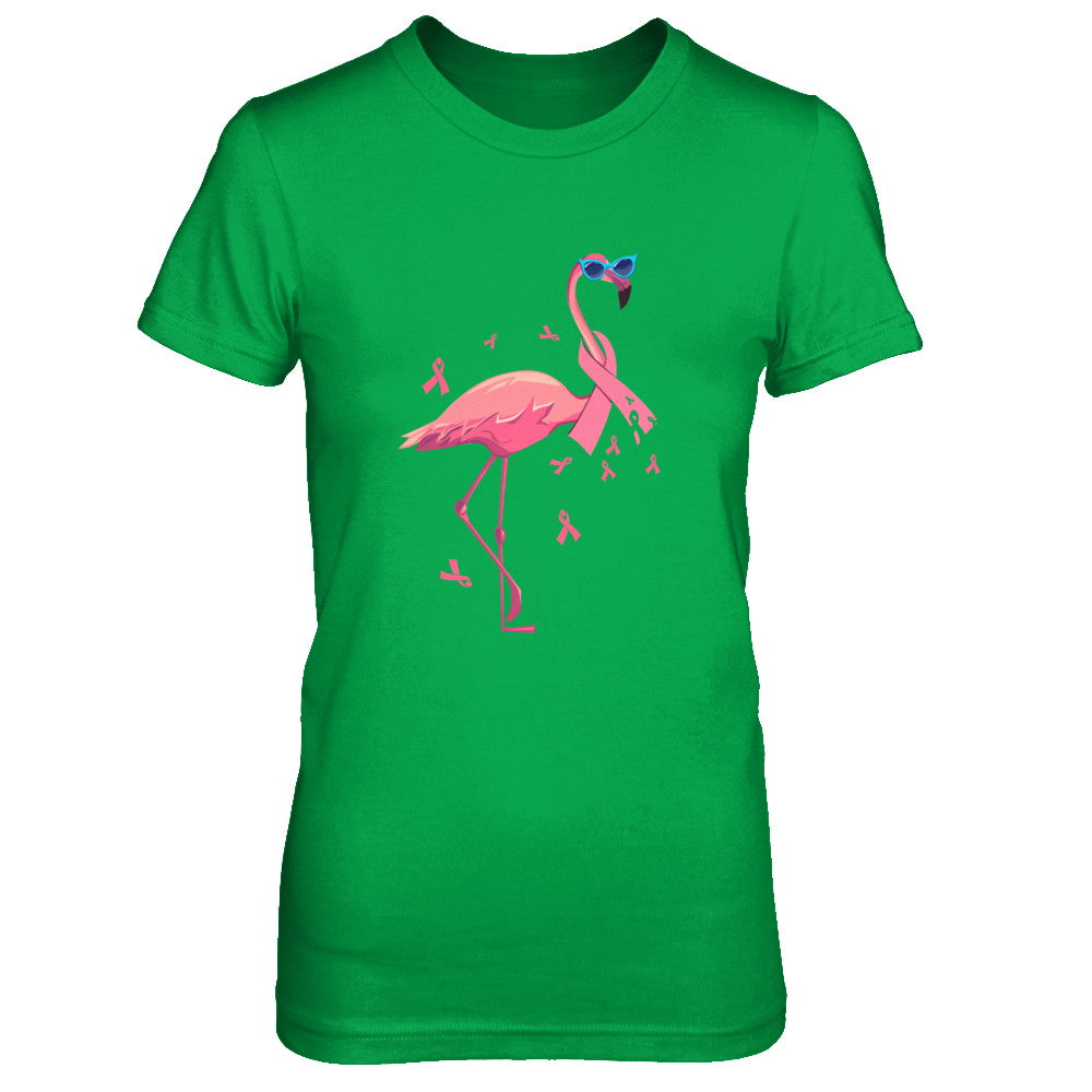 Flamingo Pink Ribbon Breast Cancer Awareness Gift T-Shirt & Hoodie | Teecentury.com