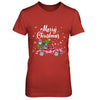 Schnauzer Rides Red Truck Christmas Pajama T-Shirt & Sweatshirt | Teecentury.com