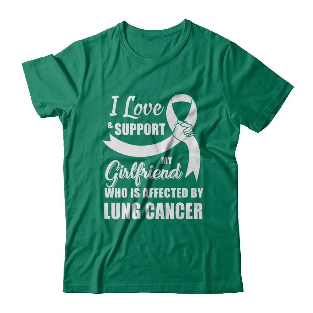 Lung Cancer Awareness Support White Girlfriend Boyfriend T-Shirt & Hoodie | Teecentury.com