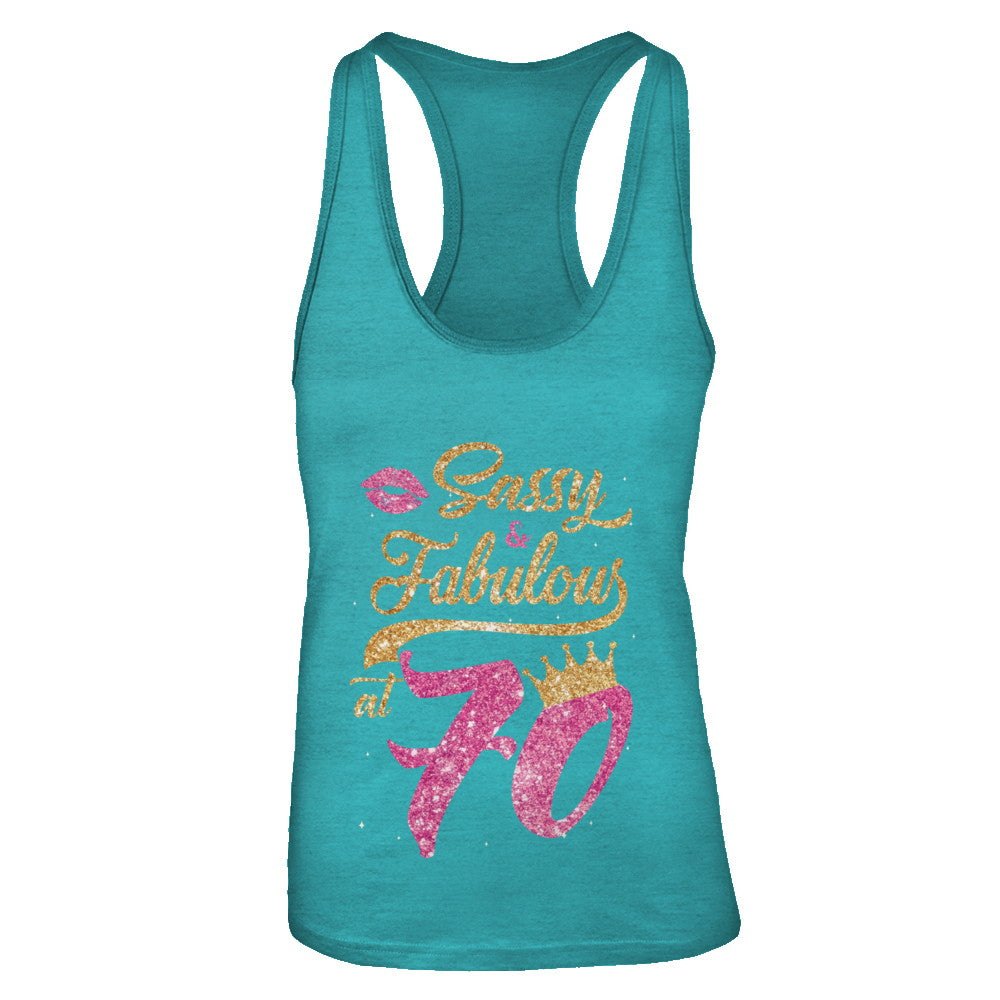 Sassy And Fabulous At 70th 1952 Birthday Gift T-Shirt & Tank Top | Teecentury.com