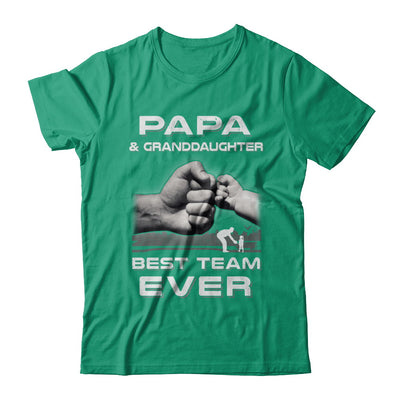 Papa And Granddaughter Best Team Ever Fathers Day T-Shirt & Hoodie | Teecentury.com