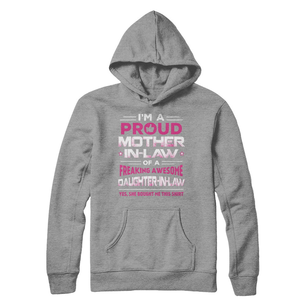 Proud Mother-In-Law Freaking Awesome Daughter-In-Law T-Shirt & Hoodie | Teecentury.com
