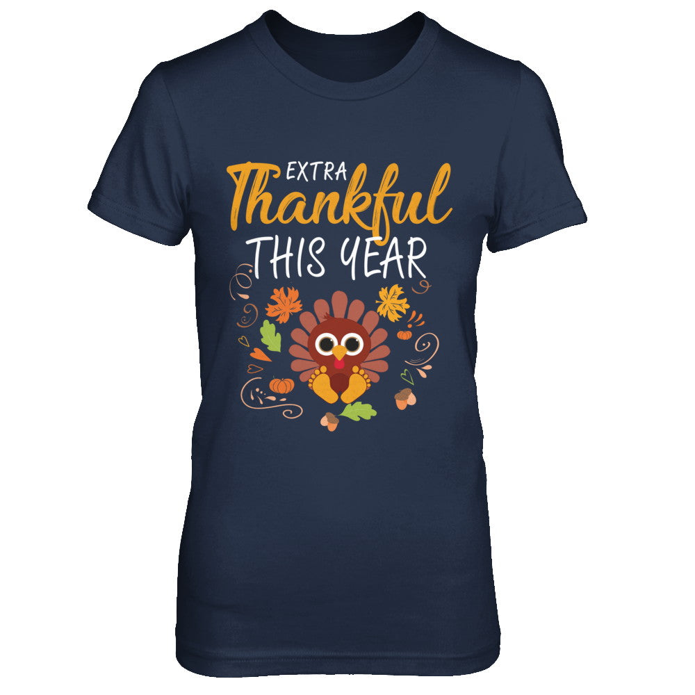 Thankful Pregnancy Mom Turkey Thanksgiving T-Shirt & Sweatshirt | Teecentury.com