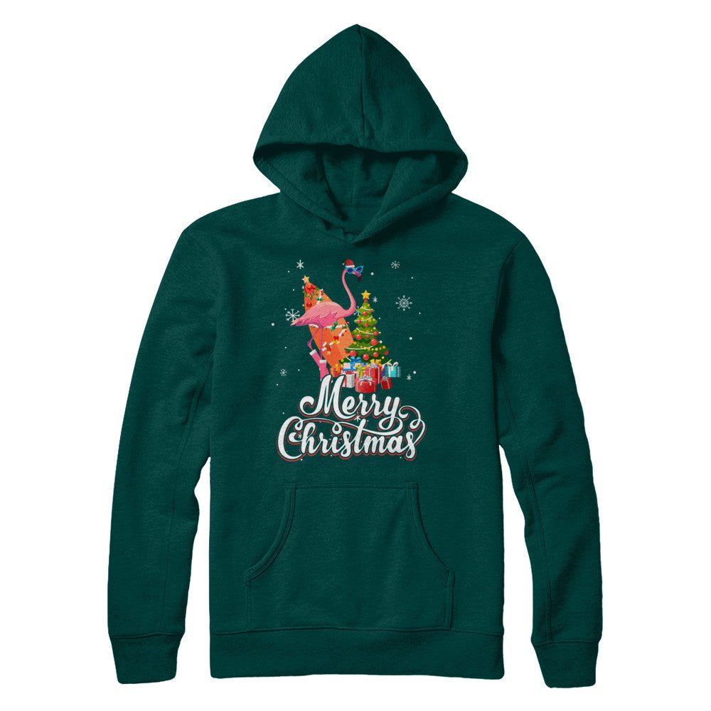 Flamingo Christmas Gift Merry Christmas Flamingo T-Shirt & Sweatshirt | Teecentury.com