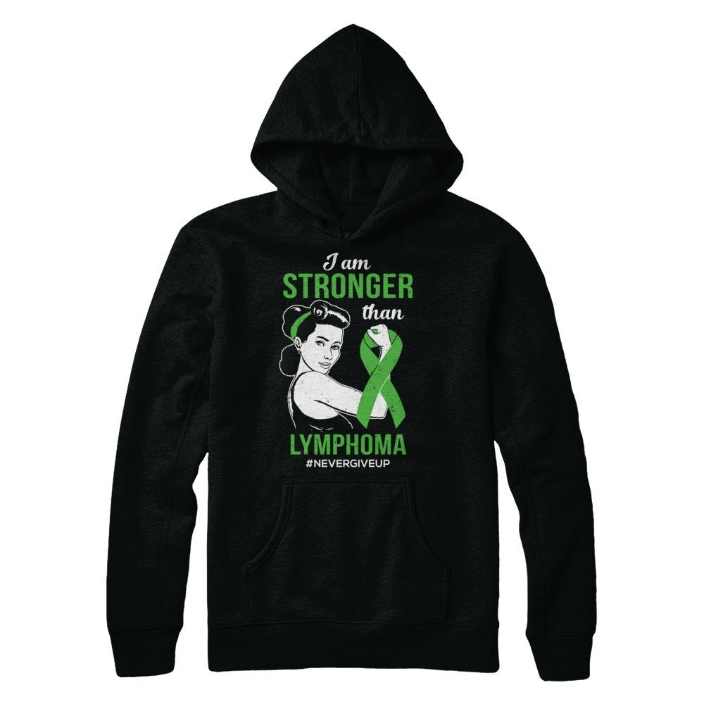 I Am Stronger Than Lymphoma Awareness Support T-Shirt & Hoodie | Teecentury.com
