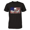 Lacrosse Helmet Crossed America Flag T-Shirt & Hoodie | Teecentury.com