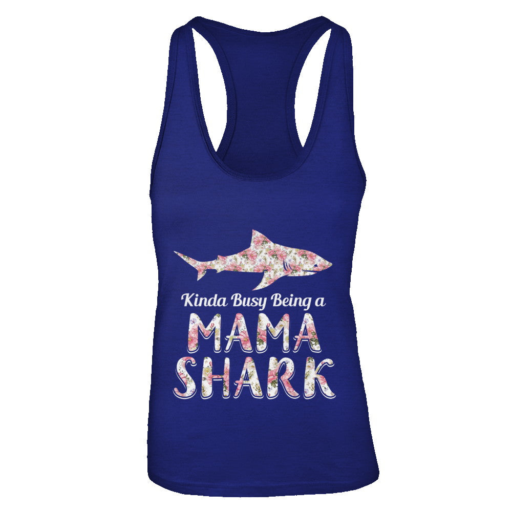 Mama Shark Kinda Busy Being A Mamashark T-Shirt & Tank Top | Teecentury.com