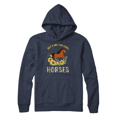 Just A Girl Who Loves Horses And Sunflowers T-Shirt & Hoodie | Teecentury.com