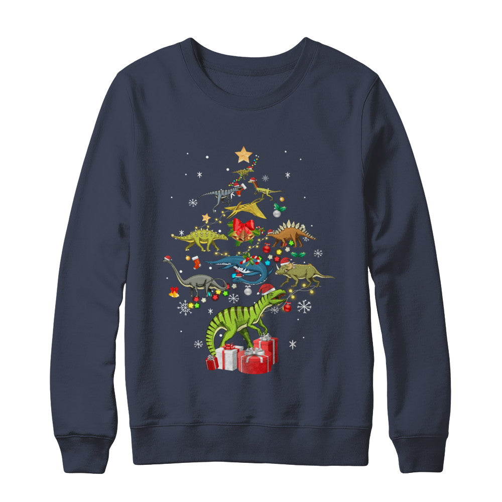 Tree Rex Funny Dinosaur Christmas Tree Kids Gift T-Shirt & Sweatshirt | Teecentury.com