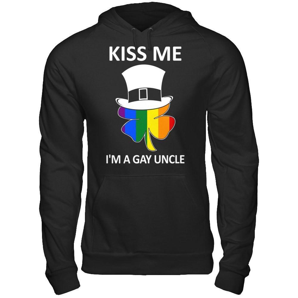 Kiss Me I'm A Gay Uncle Lgbt St Patrick's Day T-Shirt & Hoodie | Teecentury.com