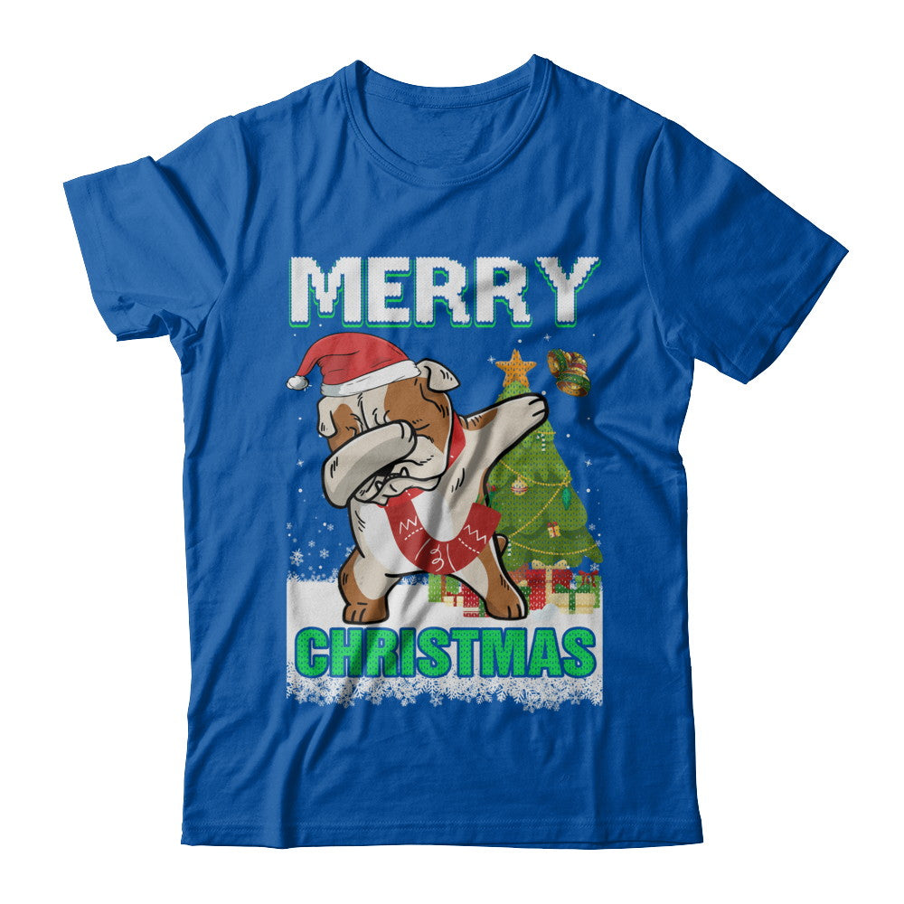 Cute Bulldog Claus Merry Christmas Ugly Sweater T-Shirt & Sweatshirt | Teecentury.com
