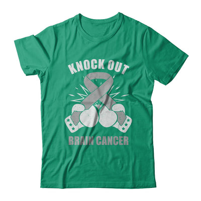 Boxing Knock Out Brain Cancer Awareness Support T-Shirt & Hoodie | Teecentury.com