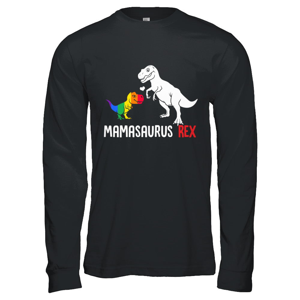 Mama Saurus Mamasaurus T-Rex Dinosaur LGBT Support T-Shirt & Hoodie | Teecentury.com