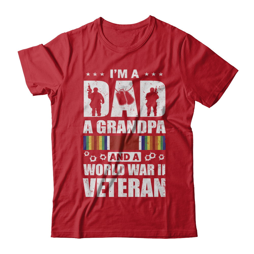 A Dad A Grandpa And A World War II Veteran Fathers Day T-Shirt & Hoodie | Teecentury.com