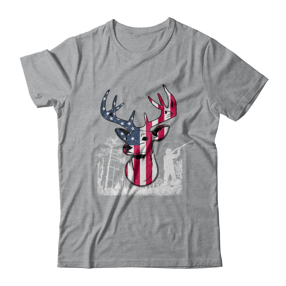 American Flag Hunting Dear Vintage 4Th July Gifts T-Shirt & Hoodie | Teecentury.com