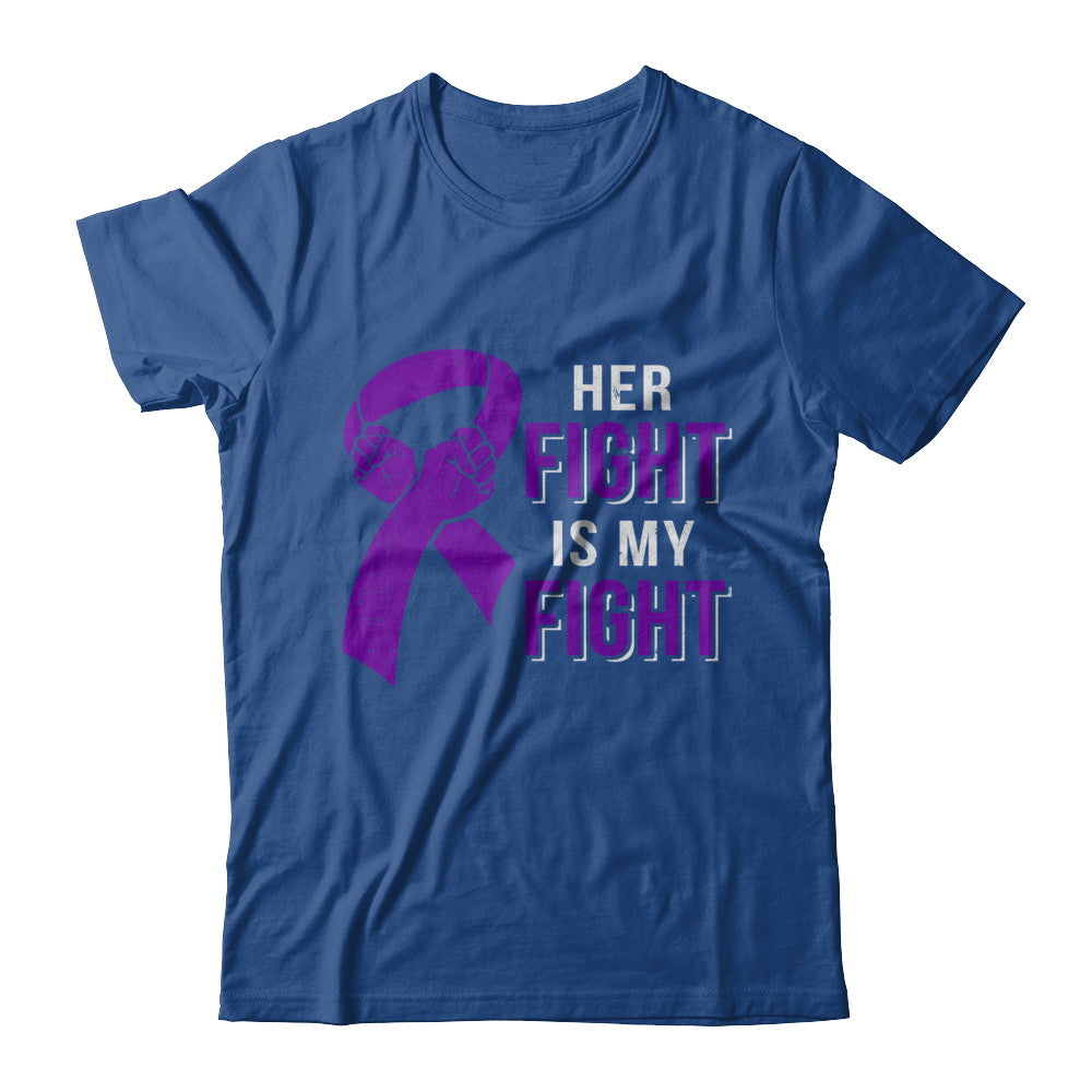 Her Fight Is My Fight Alzheimers Pancreatic Cancer Awareness T-Shirt & Hoodie | Teecentury.com