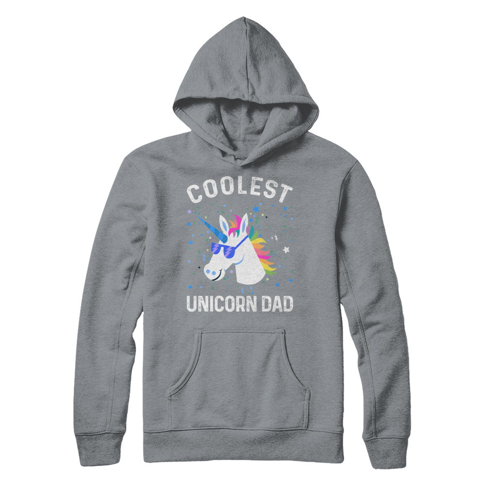Coolest Unicorn Dad Cute Funny Unicorn Fathers Day T-Shirt & Hoodie | Teecentury.com