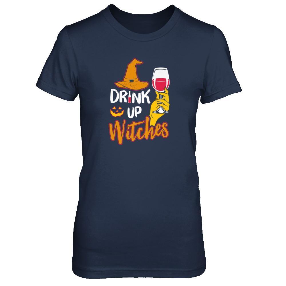 Drink Up Witches Funny Halloween Wine Lover T-Shirt & Tank Top | Teecentury.com