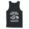 Proud Pap Pap Police Thin Blue Line Flag Fathers Day T-Shirt & Hoodie | Teecentury.com